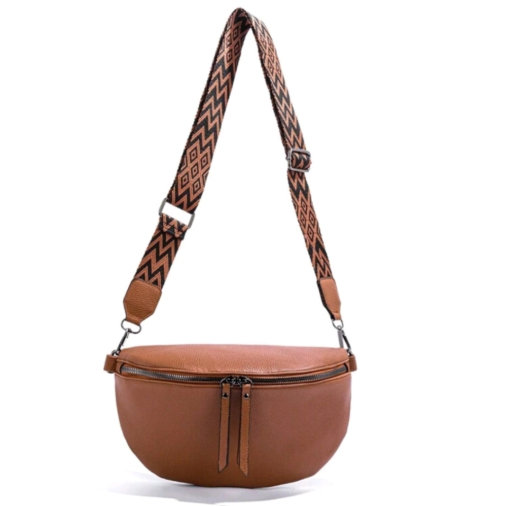 Boho Soft Faux Leather crossbody bag - Picture 3 of 6